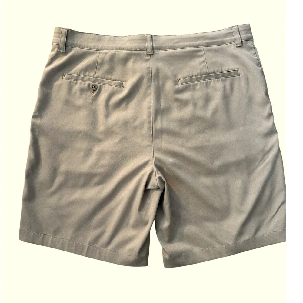 Grand Slam Golf‎ Shorts Mens 38 Tan Flat Front Performance Moisture Wicking 9